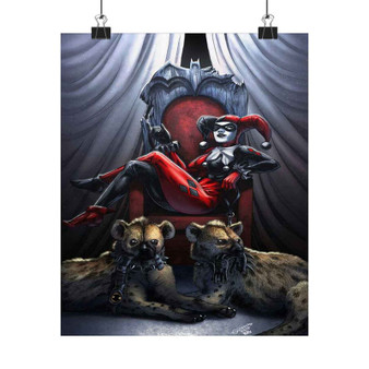 Harley Quinn Custom Silky Poster Satin Art Print Wall Home Decor