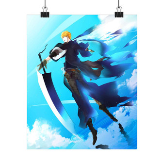 Ichigo Kurosaki Bleach Arts Custom Silky Poster Satin Art Print Wall Home Decor