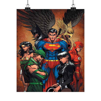 Justice League Identity Crisis Custom Silky Poster Satin Art Print Wall Home Decor