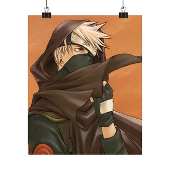 Kakashi Hatake Naruto Shippuuden Custom Silky Poster Satin Art Print Wall Home Decor