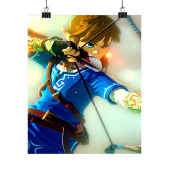Link The Legend of Zelda Wii Custom Silky Poster Satin Art Print Wall Home Decor