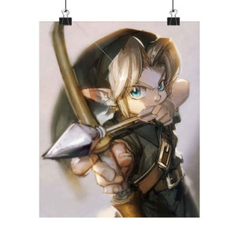 Link Zelda Arrow Custom Silky Poster Satin Art Print Wall Home Decor