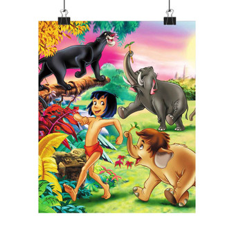 Mowgli and His Friends Custom Silky Poster Satin Art Print Wall Home Decor