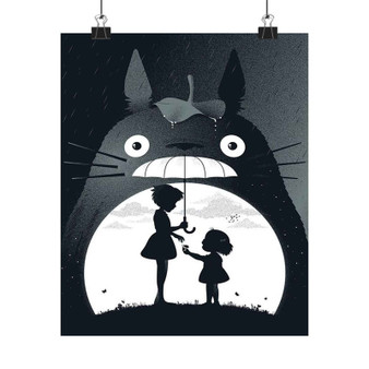 My Neighbor Totoro Product Custom Silky Poster Satin Art Print Wall Home Decor