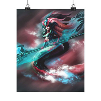 Nami League of Legends Custom Silky Poster Satin Art Print Wall Home Decor