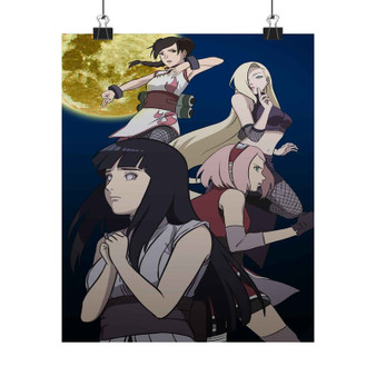 Naruto Movie Ino Tenten Hinata Sakura Custom Silky Poster Satin Art Print Wall Home Decor