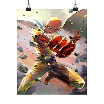 One Punch Man Saitama Art Custom Silky Poster Satin Art Print Wall Home Decor