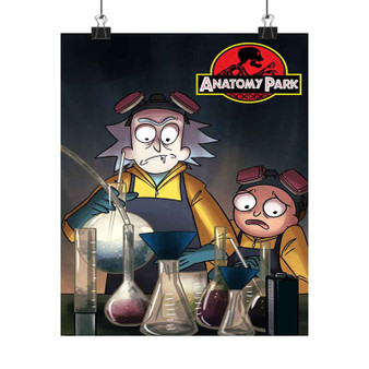 Rick and Morty Anatomy Park Product Custom Silky Poster Satin Art Print Wall Home Decor