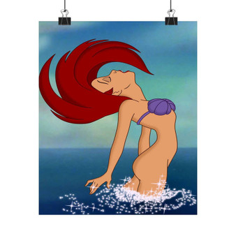 Sexy Ariel The Little Mermaid Disney Custom Silky Poster Satin Art Print Wall Home Decor