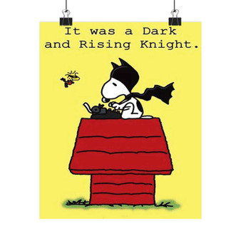 Snoopy Batman The Peanuts Custom Silky Poster Satin Art Print Wall Home Decor