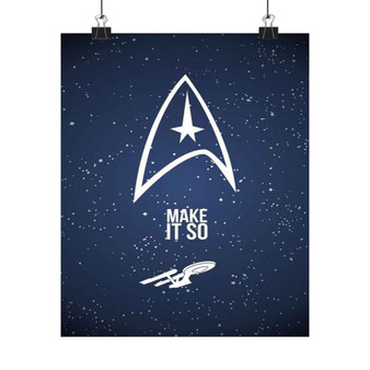 Star Trek Make it So Custom Silky Poster Satin Art Print Wall Home Decor