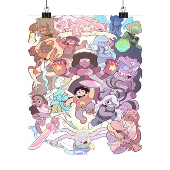 Steven Universe All Friends Custom Silky Poster Satin Art Print Wall Home Decor