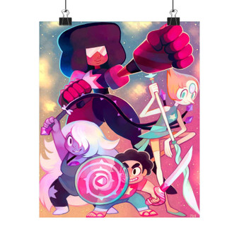 Steven Universe Art Custom Silky Poster Satin Art Print Wall Home Decor