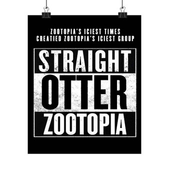Straight Otter Zootopia Custom Silky Poster Satin Art Print Wall Home Decor