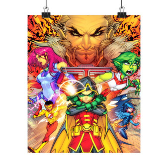 Teen Titans Product Custom Silky Poster Satin Art Print Wall Home Decor