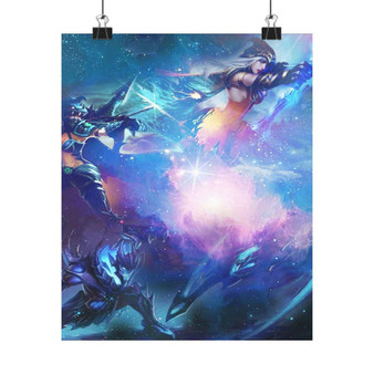 The AD Carries Vayne Draven Ashe League of Legends Custom Silky Poster Satin Art Print Wall Home Decor