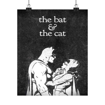 The Bat and The Cat Custom Silky Poster Satin Art Print Wall Home Decor