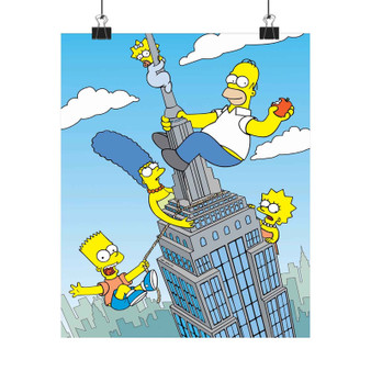 The City of New York vs Homer Simpson Custom Silky Poster Satin Art Print Wall Home Decor