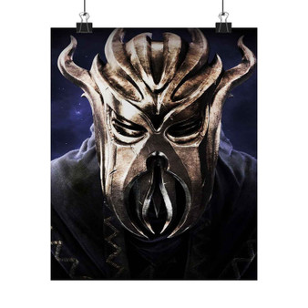 The Elder Scrolls V Skyrim Dragonborn Custom Silky Poster Satin Art Print Wall Home Decor
