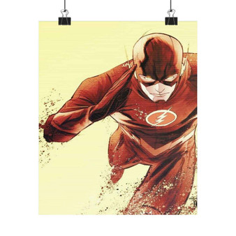 The Flash Art Custom Silky Poster Satin Art Print Wall Home Decor