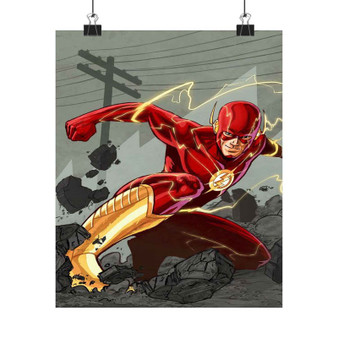 The Flash Super Fast Custom Silky Poster Satin Art Print Wall Home Decor