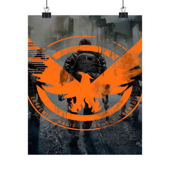 Tom Clancy s The Division New Custom Silky Poster Satin Art Print Wall Home Decor
