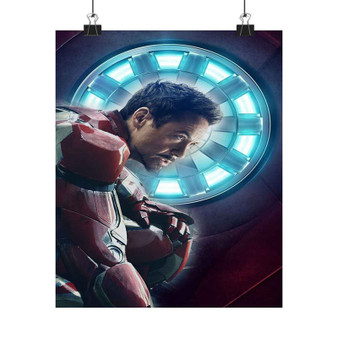 Tony Stark Iron Man Marvel Custom Silky Poster Satin Art Print Wall Home Decor