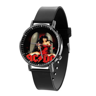 ACDC Sexy Girl Custom Quartz Watch Black Plastic With Gift Box