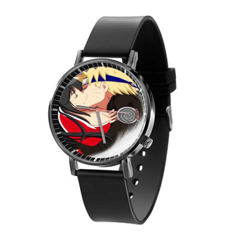 Ahri and Uzumaki Naruto Kiss Custom Quartz Watch Black Plastic With Gift Box