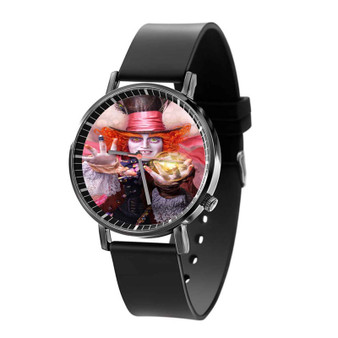 Alice in Wonderland Through the Looking Glass Custom Quartz Watch Black Plastic With Gift Box