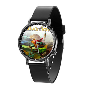 Bastion Custom Quartz Watch Black Plastic With Gift Box