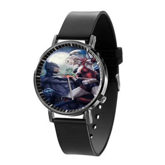 Batman Harley Quinn Custom Quartz Watch Black Plastic With Gift Box