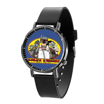 Boba Fett Bob s Burgers Custom Quartz Watch Black Plastic With Gift Box