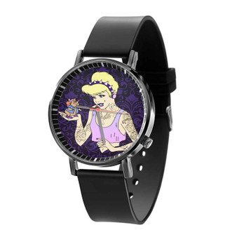 Cinderella Gothic Disney Custom Quartz Watch Black Plastic With Gift Box