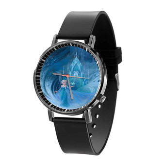 Elsa Frozen Custom Quartz Watch Black Plastic With Gift Box