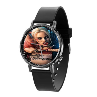 Harley Quinn Suicide Squad Movie Custom Quartz Watch Black Plastic With Gift Box