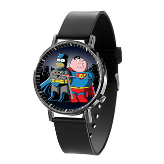 Homer Simpson Vs Peter Griffin Custom Quartz Watch Black Plastic With Gift Box