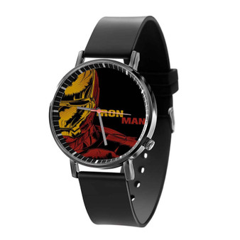 Iron Man Marvel Custom Quartz Watch Black Plastic With Gift Box