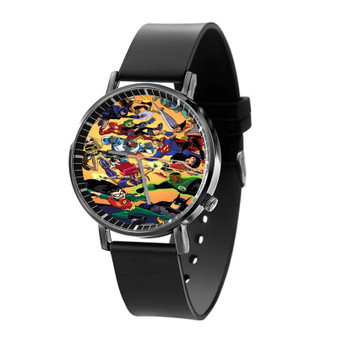 Justice League vs Teen Titans Custom Quartz Watch Black Plastic With Gift Box