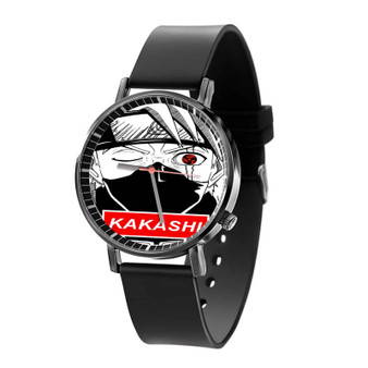 Kakashi Hatake Face Naruto Shippuden Custom Quartz Watch Black Plastic With Gift Box