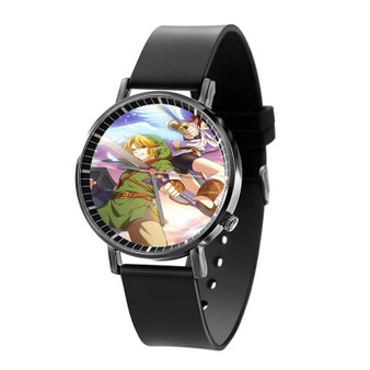Link and Pit The Legend of Zelda Custom Quartz Watch Black Plastic With Gift Box