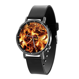 Molten Man Marvel Villains Custom Quartz Watch Black Plastic With Gift Box