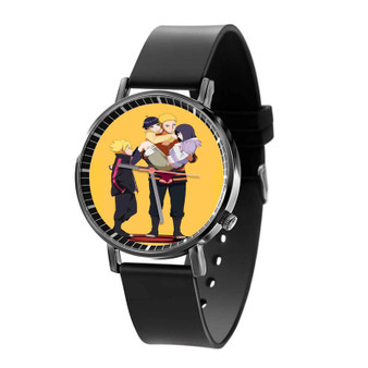 Naruto and Hinata s Family Custom Quartz Watch Black Plastic With Gift Box