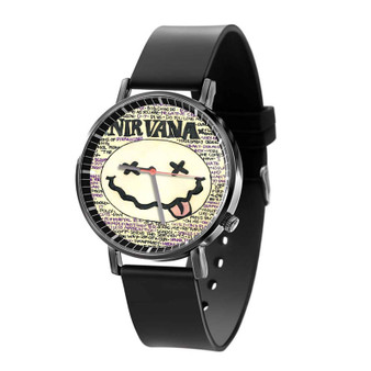 Nirvana Product Custom Quartz Watch Black Plastic With Gift Box