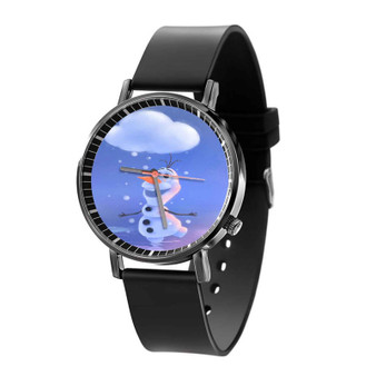 Olaf Disney Frozen Custom Quartz Watch Black Plastic With Gift Box