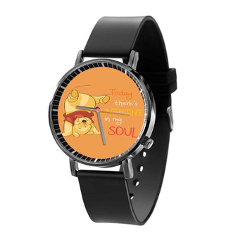 Pooh There s Sunshine in My Soul Disney Custom Quartz Watch Black Plastic With Gift Box