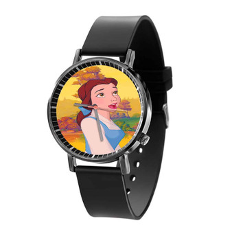 Princess Belle Beauty and The Beast Disney Custom Quartz Watch Black Plastic With Gift Box