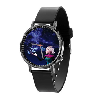 Princess Elsa Disney Frozen Product Custom Quartz Watch Black Plastic With Gift Box