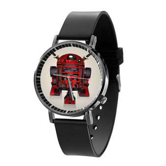 R2 D2 Deadpool Custom Quartz Watch Black Plastic With Gift Box