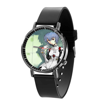 Rei Ayanami Evangelion Custom Quartz Watch Black Plastic With Gift Box